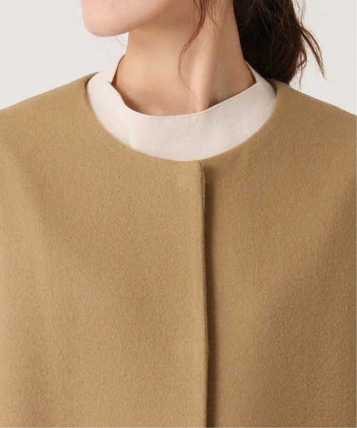 B.C STOCK(ベーセーストック)の「ビシュウメルトンフレアーコート(その他アウター・レディース・ベージュ/ネイビー/カーキ・FREE)」の22枚目の写真