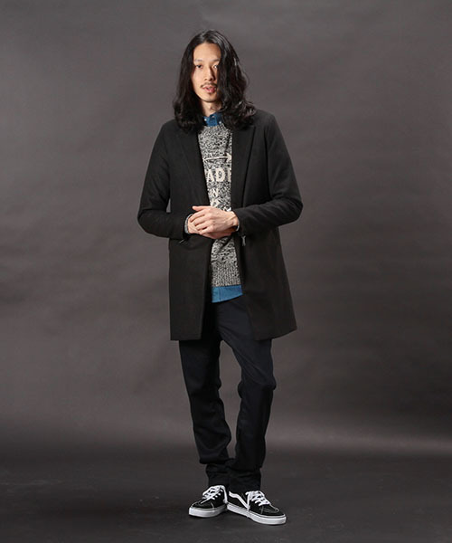 CIAOPANIC（チャオパニック）の「《WEB限定》【1 to 10 people】メルトンチェスターコート（チェスターコート・メンズ・ブラック/ネイビー/キャメル・LARGE/MEDIUM/SMALL）」の8枚目の写真