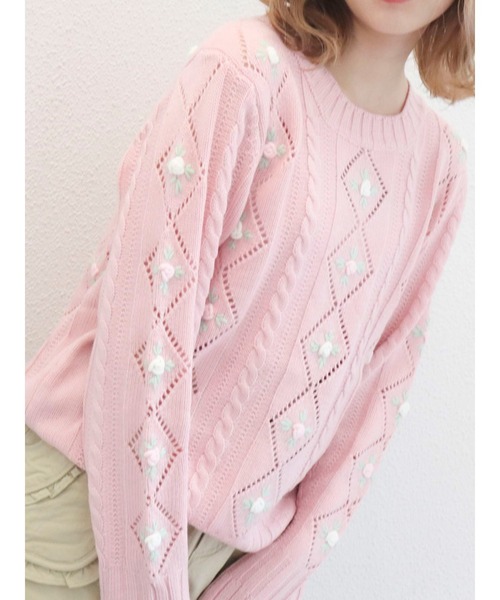 セール Floral Flare Knit ニット セーター Merry Jenny メリージェニー のファッション通販 Zozotown