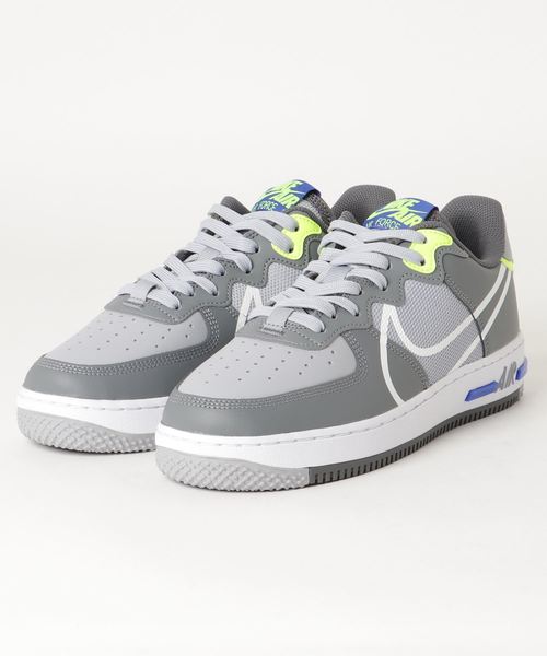 NIKE(�i�C�L)��NIKE �i�C�L AIR FORCE 1 REACT �G�A�t�H�[�X 1 ���A�N�g CD4366 002WLFGRY/WHT(�X�j�[�J�[)