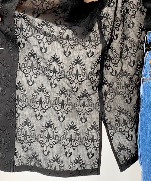 PAGEBOY(ページボーイ)の「レーステーラーシャツ(シャツ/ブラウス・レディース・ブラック/オフホワイト/グレイッシュベージュ・FREE)」の17枚目の写真