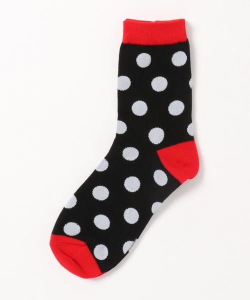 Fun & Daily（ファンアンドデイリー）の「F&D : カラードットソックス（ソックス/靴下・レディース・ホワイト/ブラック/グリーン/ネイビー/レッド/マスタード・FREE）」の8枚目の写真