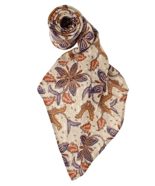 Ungrid（アングリッド）の「バティックプリントスカーフ（バンダナ/スカーフ・レディース・ブラック/ベージュ・FREE）」の7枚目の写真