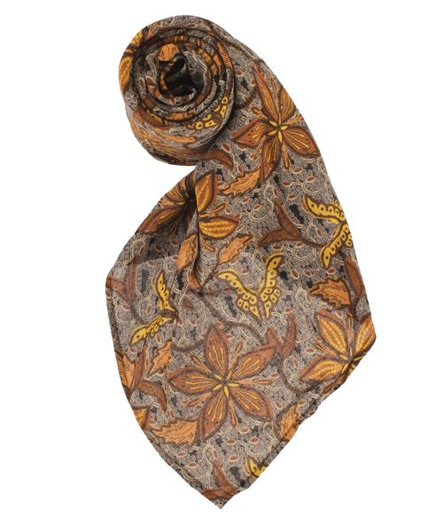 Ungrid（アングリッド）の「バティックプリントスカーフ（バンダナ/スカーフ・レディース・ブラック/ベージュ・FREE）」の3枚目の写真