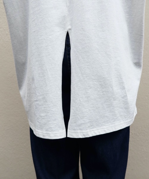 Riberry(リベリー)の「バックスリット入りラグランTシャツ(Tシャツ/カットソー・レディース・ベージュ/オフホワイト/ブルー/ライトグリーン/スミクロ・FREE)」の13枚目の写真