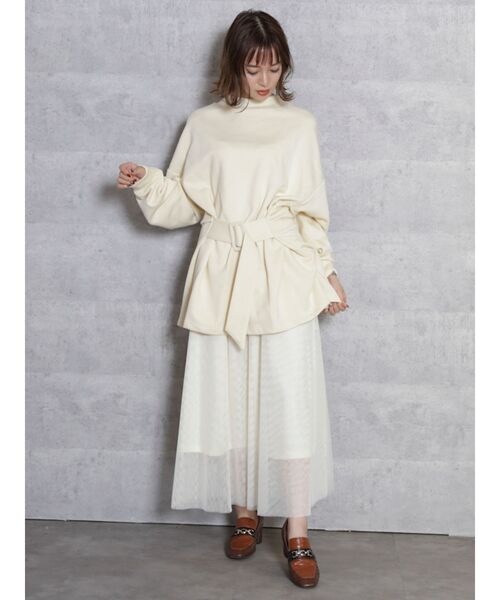 dazzlin(ダズリン)の「コルセットチュールスカート(スカート・レディース・パープル/ブラウン/オフホワイト・FREE)」の11枚目の写真