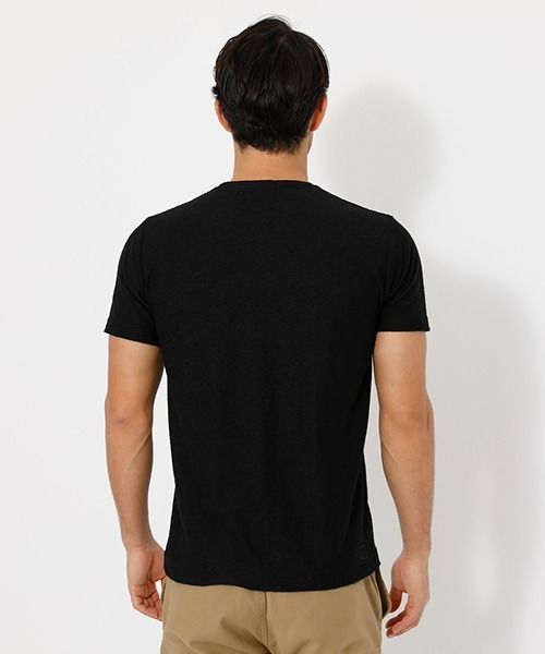 AZUL by moussy（アズールバイマウジー）の「SLAB PILE TEE/スラブパイルTシャツ（Tシャツ/カットソー・メンズ・ホワイト/ブラック/杢グレー・SMALL/MEDIUM/LARGE/X-LARGE/X-SMALL）」の15枚目の写真