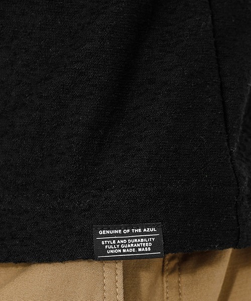 AZUL by moussy（アズールバイマウジー）の「SLAB PILE TEE/スラブパイルTシャツ（Tシャツ/カットソー・メンズ・ホワイト/ブラック/杢グレー・SMALL/MEDIUM/LARGE/X-LARGE/X-SMALL）」の12枚目の写真