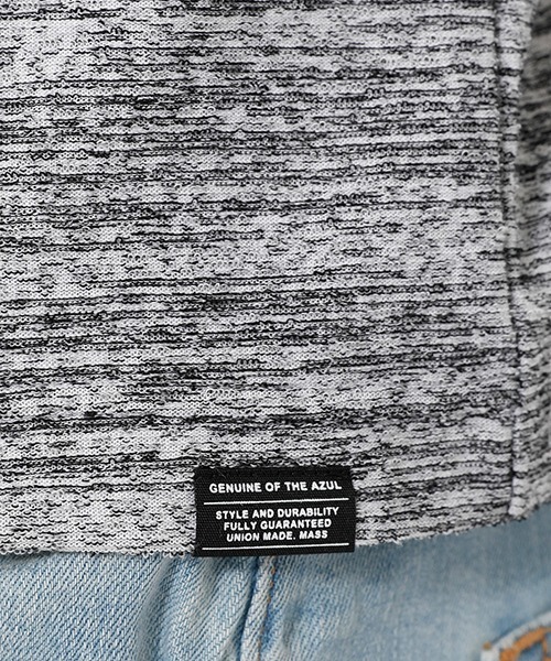 AZUL by moussy（アズールバイマウジー）の「SLAB PILE TEE/スラブパイルTシャツ（Tシャツ/カットソー・メンズ・ホワイト/ブラック/杢グレー・SMALL/MEDIUM/LARGE/X-LARGE/X-SMALL）」の4枚目の写真