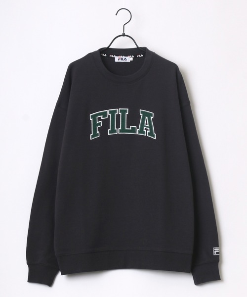FILA（フィラ）の「FILA/フィラ 別注 オーバーサイズ カレッジロゴ スウェット レディース メンズ トレーナー（スウェット・メンズ・ブラック系その他2/ホワイト/ベージュ/ブラック系その他/ホワイト系その他/ベージュ系その他/ブラック/ホワイト系その他2/グリーン系その他/ネイビー/オートミール/グリーン系その他2/ダークグリーン/スミクロ・LL/M/L）」の18枚目の写真