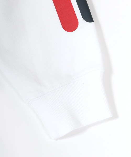 FILA（フィラ）の「FILA/フィラ 別注 オーバーサイズ カレッジロゴ スウェット レディース メンズ トレーナー（スウェット・メンズ・ブラック系その他2/ホワイト/ベージュ/ブラック系その他/ホワイト系その他/ベージュ系その他/ブラック/ホワイト系その他2/グリーン系その他/ネイビー/オートミール/グリーン系その他2/ダークグリーン/スミクロ・LL/M/L）」の19枚目の写真