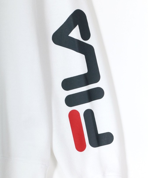 FILA（フィラ）の「FILA/フィラ 別注 オーバーサイズ カレッジロゴ スウェット レディース メンズ トレーナー（スウェット・メンズ・ブラック系その他2/ホワイト/ベージュ/ブラック系その他/ホワイト系その他/ベージュ系その他/ブラック/ホワイト系その他2/グリーン系その他/ネイビー/オートミール/グリーン系その他2/ダークグリーン/スミクロ・LL/M/L）」の16枚目の写真