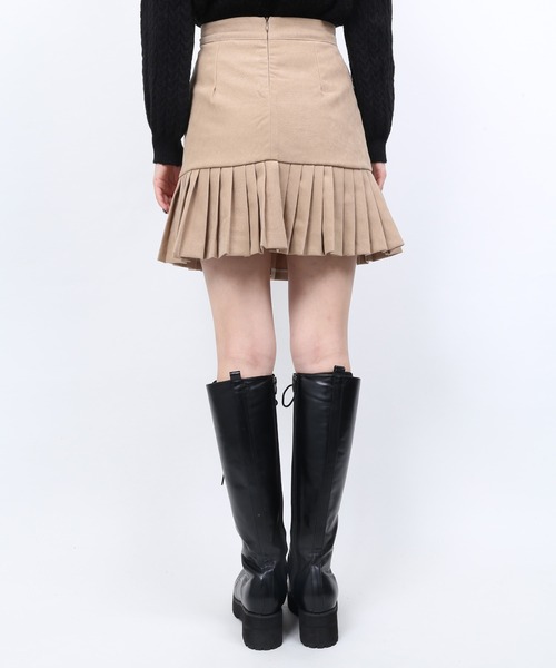 WC（ダブル シー）の「WC/ドロスト切り替えスカート（スカート・レディース・ブラック/ベージュ・FREE）」の6枚目の写真