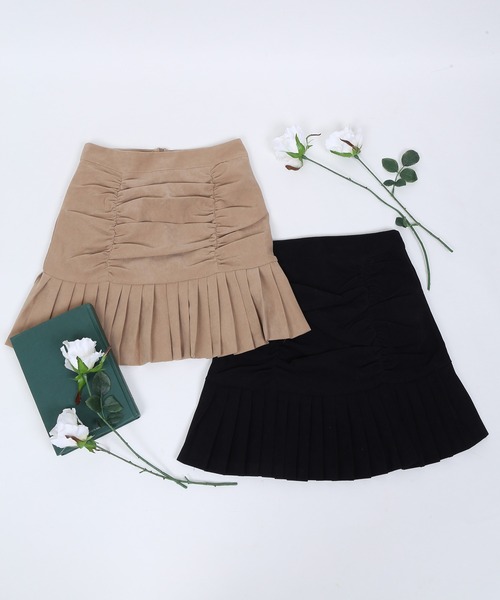 WC（ダブル シー）の「WC/ドロスト切り替えスカート（スカート・レディース・ブラック/ベージュ・FREE）」の7枚目の写真