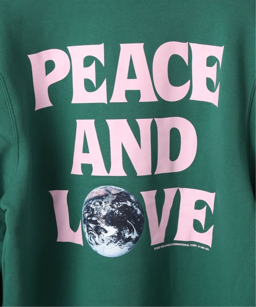 Stussy】 ステューシー Peace & Love パーカー ロゴ入り ステューシー