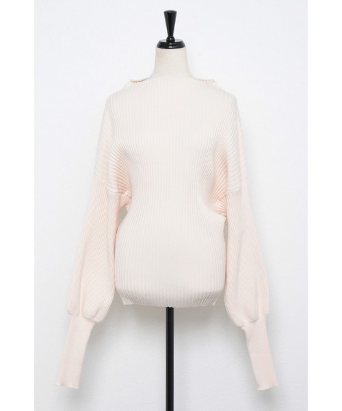 Bonjour Sagan（ボンジュールサガン）の「リブドルマンプルオーバー（ニット/セーター・レディース・ブラック/グリーン/アイボリー/イエロー・FREE）」の21枚目の写真