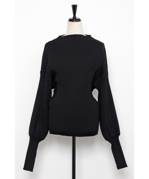 Bonjour Sagan（ボンジュールサガン）の「リブドルマンプルオーバー（ニット/セーター・レディース・ブラック/グリーン/アイボリー/イエロー・FREE）」の22枚目の写真