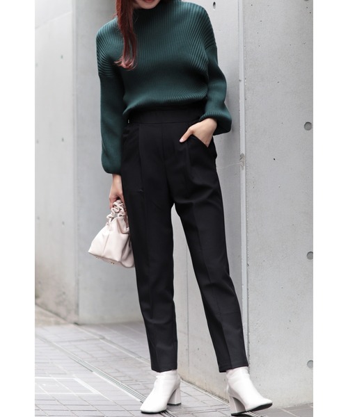 Bonjour Sagan（ボンジュールサガン）の「リブドルマンプルオーバー（ニット/セーター・レディース・ブラック/グリーン/アイボリー/イエロー・FREE）」の15枚目の写真