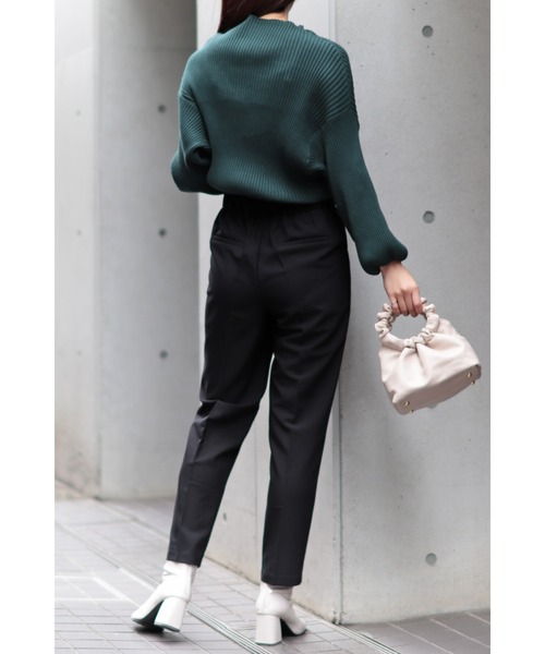 Bonjour Sagan（ボンジュールサガン）の「リブドルマンプルオーバー（ニット/セーター・レディース・ブラック/グリーン/アイボリー/イエロー・FREE）」の16枚目の写真