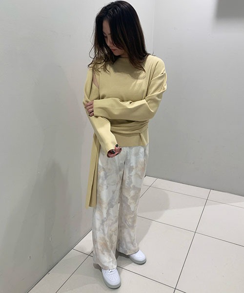 emmi（エミ）【新品】ニット・セーター（ベージュ系） emmi（エミ）の「【emmi atelier】クロップドメッシュニット