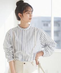 CRAFT STANDARD BOUTIQUE | バンドカラーシャツチュニック　＊◇(シャツ/ブラウス)