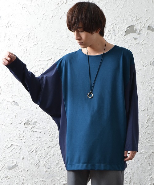 メンズ長袖ビッグシルエットドルマンスリーブ切替ロンtee Tシャツ カットソー Minority マイノリティ のファッション通販 Zozotown