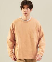 green label relaxing | SC オーガニック ヘビーウェイト クルーネック カットソー 長袖 Tシャツ ロンT(Tシャツ/カットソー)