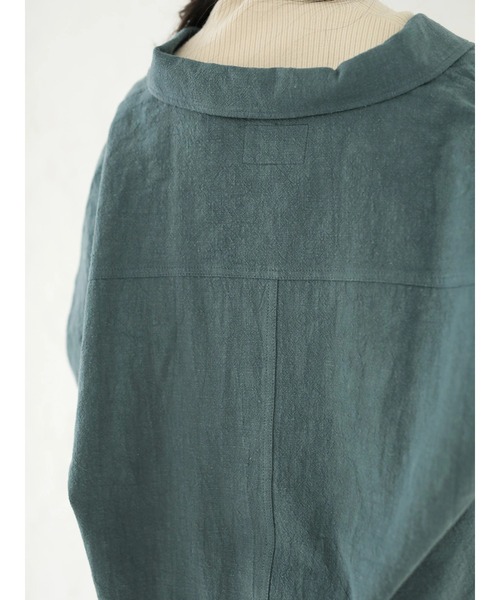 Dickies（ディッキーズ）の「【WEB限定】Dickiesビックシルエットカバーオール ＊（ミリタリージャケット・レディース・アイボリー/グリーン・MEDIUM）」の11枚目の写真