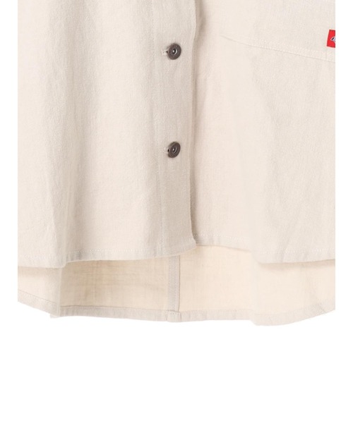 Dickies（ディッキーズ）の「【WEB限定】Dickiesビックシルエットカバーオール ＊（ミリタリージャケット・レディース・アイボリー/グリーン・MEDIUM）」の8枚目の写真