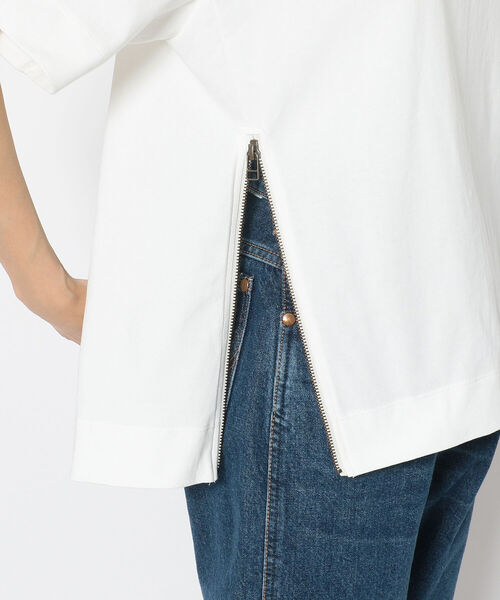 AVIREX（アヴィレックス）の「サイドジップ ワッペンプルオーバー/ SIDE ZIP WAPPEN PULL OVER（Tシャツ/カットソー・レディース・オフホワイト/オレンジ/ブラック・FREE）」の17枚目の写真