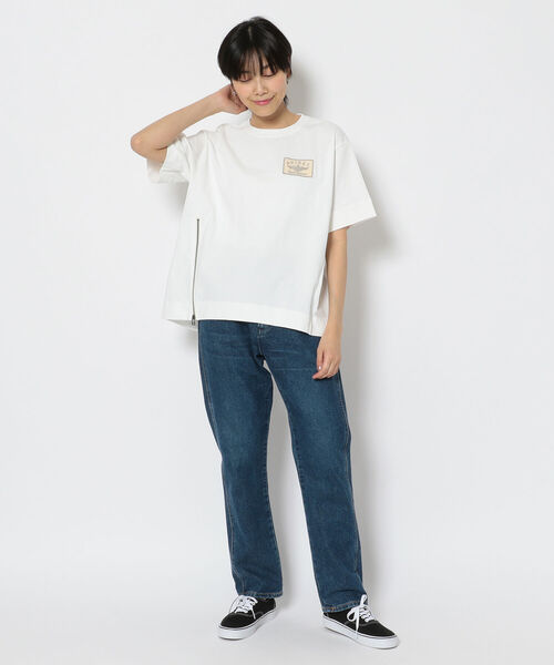 AVIREX（アヴィレックス）の「サイドジップ ワッペンプルオーバー/ SIDE ZIP WAPPEN PULL OVER（Tシャツ/カットソー・レディース・オフホワイト/オレンジ/ブラック・FREE）」の19枚目の写真