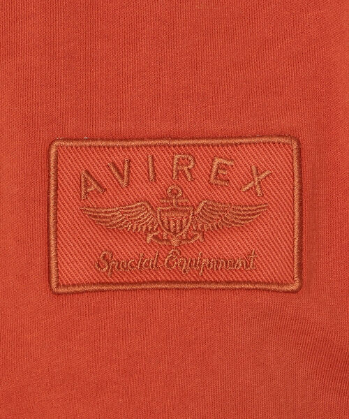 AVIREX（アヴィレックス）の「サイドジップ ワッペンプルオーバー/ SIDE ZIP WAPPEN PULL OVER（Tシャツ/カットソー・レディース・オフホワイト/オレンジ/ブラック・FREE）」の21枚目の写真