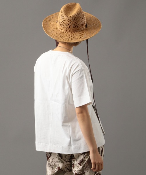 AVIREX（アヴィレックス）の「サイドジップ ワッペンプルオーバー/ SIDE ZIP WAPPEN PULL OVER（Tシャツ/カットソー・レディース・オフホワイト/オレンジ/ブラック・FREE）」の4枚目の写真