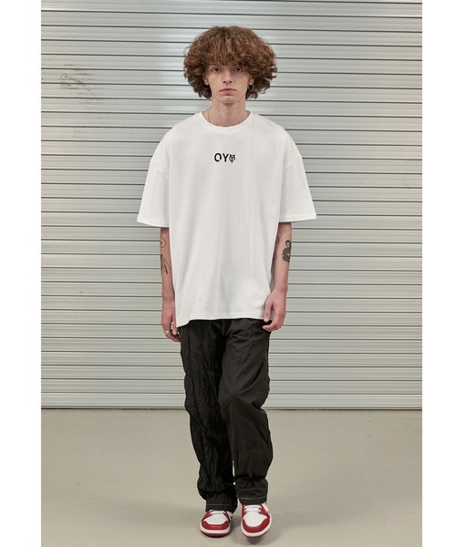 OY(オーワイ)の「『OY/オーワイ』TEXTURE LOGO T/テクスチャーロゴ Tシャツ 半袖 ハーフスリーブカットソー(Tシャツ/カットソー・メンズ・ホワイト/ブラック・FREE)」の21枚目の写真