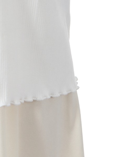 axes femme（アクシーズファム）の「オーガンジーレースリブＰＯ（Tシャツ/カットソー・レディース・ブラック/ラベンダー/キナリ・MEDIUM）」の16枚目の写真