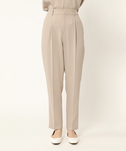 KASHIYAMA（カシヤマ）の「＜WASHABLE＞オックス 2wayストレッチ 1タックテーパードパンツ（その他パンツ・レディース・カーキ/ネイビー/キャメル/ベージュ・マルチサイズ）」の7枚目の写真