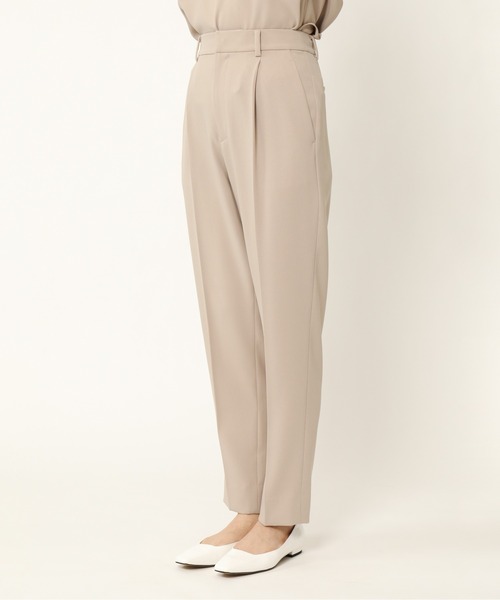 KASHIYAMA（カシヤマ）の「＜WASHABLE＞オックス 2wayストレッチ 1タックテーパードパンツ（その他パンツ・レディース・カーキ/ネイビー/キャメル/ベージュ・マルチサイズ）」の8枚目の写真