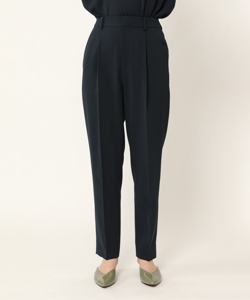 KASHIYAMA（カシヤマ）の「＜WASHABLE＞オックス 2wayストレッチ 1タックテーパードパンツ（その他パンツ・レディース・カーキ/ネイビー/キャメル/ベージュ・マルチサイズ）」の18枚目の写真