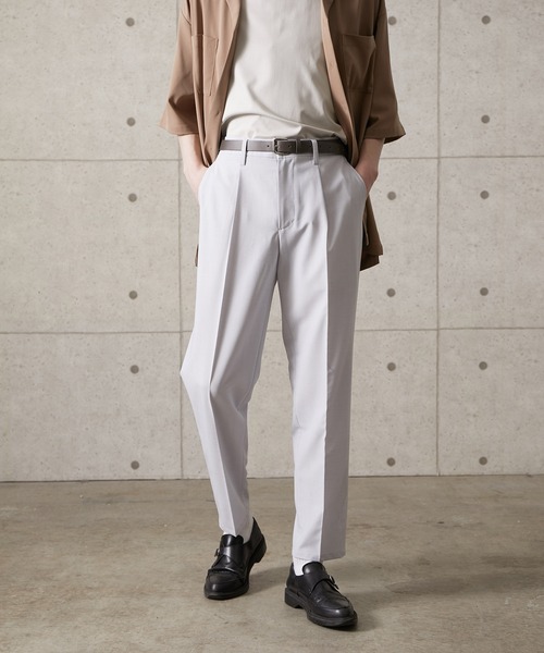 JUNRED（ジュンレッド）の「【セットアップ対応】エアリーストレッチスリム（スラックス・メンズ・ブルー/ダークブラウン/ライトグレー・S/M/L）」の18枚目の写真