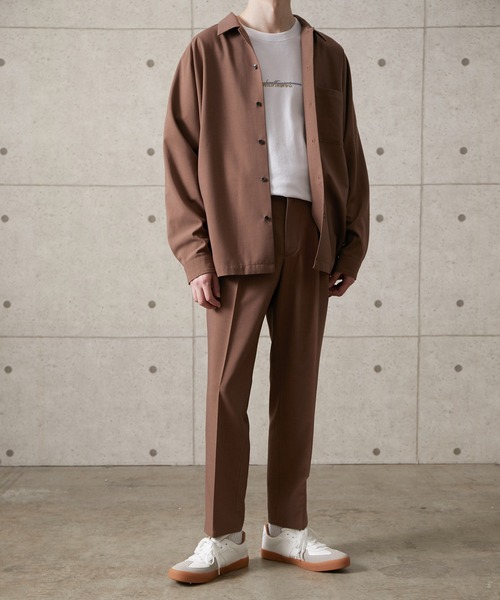 JUNRED（ジュンレッド）の「【セットアップ対応】エアリーストレッチスリム（スラックス・メンズ・ブルー/ダークブラウン/ライトグレー・S/M/L）」の16枚目の写真