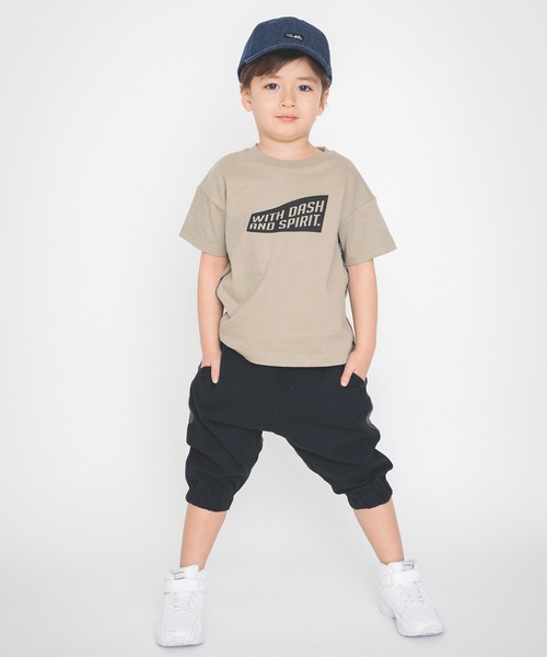 BRANSHES（ブランシェス）の「ストレッチ天竺クロップドパンツ（その他パンツ・キッズ・ブラック/カーキオリーブ・100cm/80ｃｍ/120cm/90cm/150cm/130cm/110cm/140cm）」の4枚目の写真