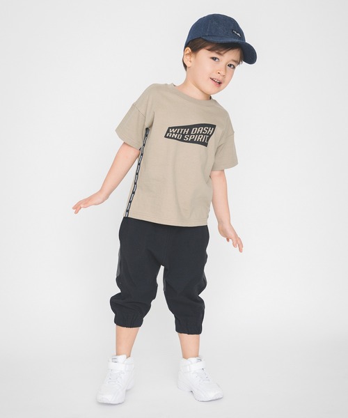 BRANSHES（ブランシェス）の「ストレッチ天竺クロップドパンツ（その他パンツ・キッズ・ブラック/カーキオリーブ・100cm/80ｃｍ/120cm/90cm/150cm/130cm/110cm/140cm）」の14枚目の写真