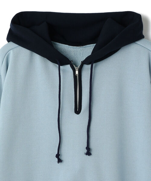 GARDEN TOKYO(ガーデントウキョウ)の「UNNAMED/アンネームド/half zip parka/ハーフジップパーカー(パーカー・メンズ・サックスブルー/ブラウン/ブラック/グレー・FREE)」の6枚目の写真