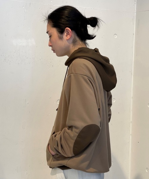 GARDEN TOKYO(ガーデントウキョウ)の「UNNAMED/アンネームド/half zip parka/ハーフジップパーカー(パーカー・メンズ・サックスブルー/ブラウン/ブラック/グレー・FREE)」の1枚目の写真