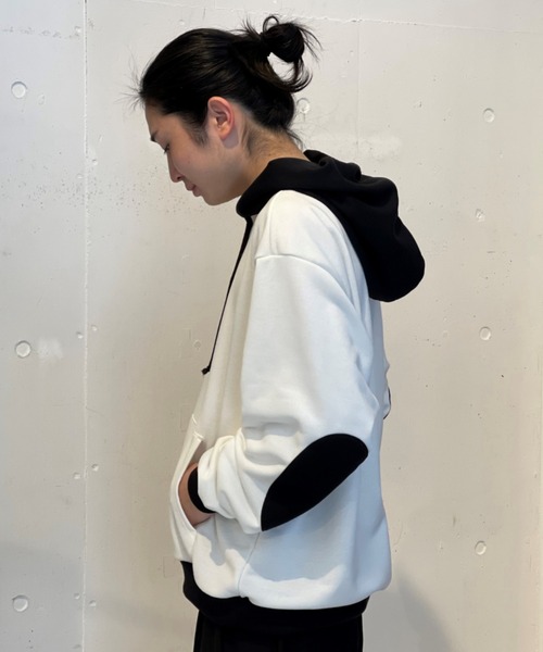 GARDEN TOKYO(ガーデントウキョウ)の「UNNAMED/アンネームド/half zip parka/ハーフジップパーカー(パーカー・メンズ・サックスブルー/ブラウン/ブラック/グレー・FREE)」の2枚目の写真