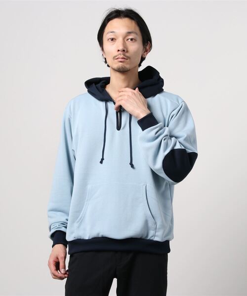 GARDEN TOKYO(ガーデントウキョウ)の「UNNAMED/アンネームド/half zip parka/ハーフジップパーカー(パーカー・メンズ・サックスブルー/ブラウン/ブラック/グレー・FREE)」の18枚目の写真