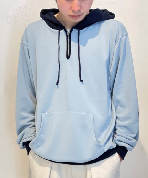 GARDEN TOKYO(ガーデントウキョウ)の「UNNAMED/アンネームド/half zip parka/ハーフジップパーカー(パーカー・メンズ・サックスブルー/ブラウン/ブラック/グレー・FREE)」の10枚目の写真