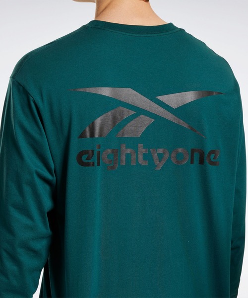 Reebok(リーボック)の「eightyone ロング スリーブ Tシャツ (Tシャツ/カットソー・メンズ・ホワイト/グリーン/ブラック・XX-LARGE/LARGE/X-LARGE/XXX-LARGE/SMALL/MEDIUM)」の13枚目の写真