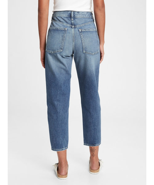 GAP（ギャップ）の「ハイライズ バレルジーンズ（デニムパンツ・レディース・ライトインディゴブルー・25/24/26/27/28/29/23）」の4枚目の写真