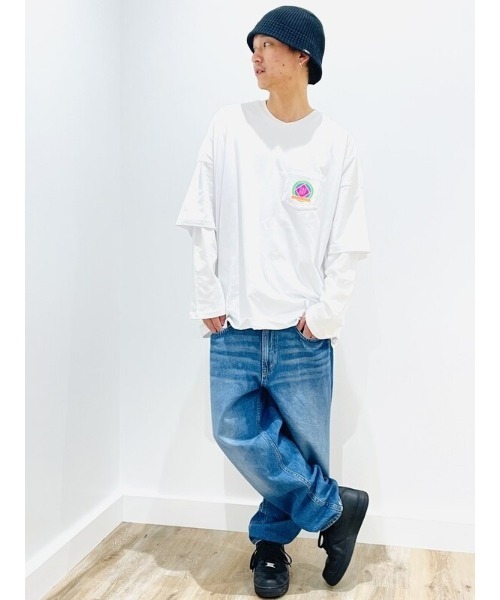 GAP（ギャップ）の「ハイライズ バレルジーンズ（デニムパンツ・レディース・ライトインディゴブルー・25/24/26/27/28/29/23）」の10枚目の写真